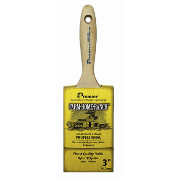 Premier® FHR00133 Farm Home Ranch® Professional Flat Varnish Paint Brush, 3"