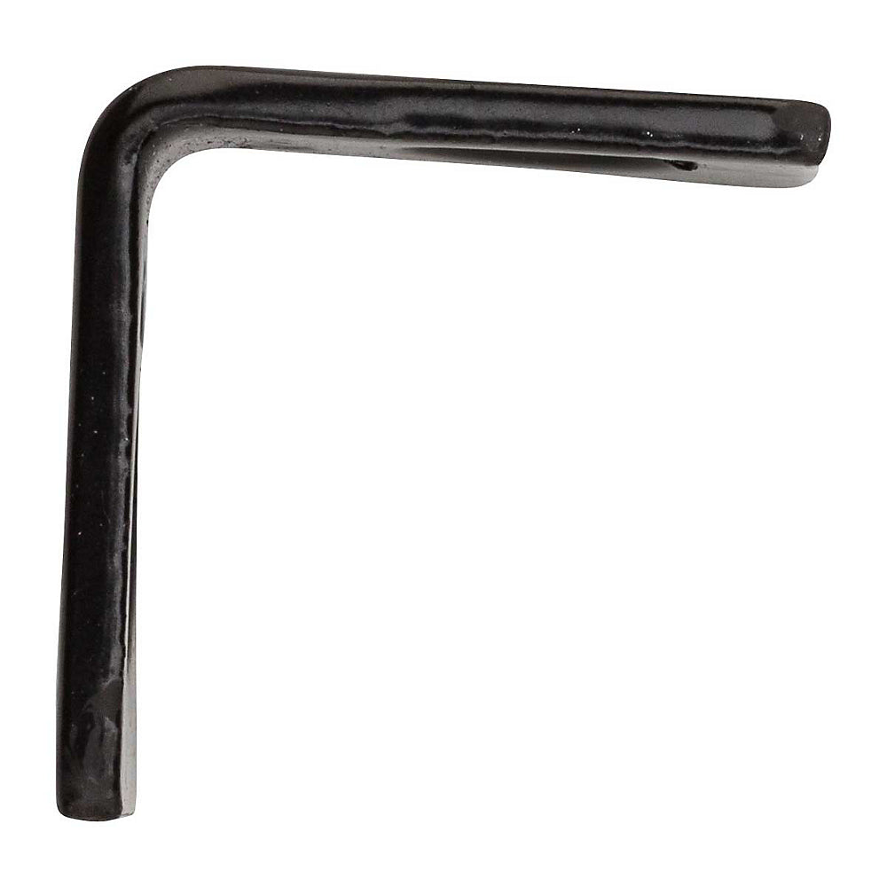 National Hardware® N266-478 Steel Corner Brace, Black, 3/4" x 1/2"