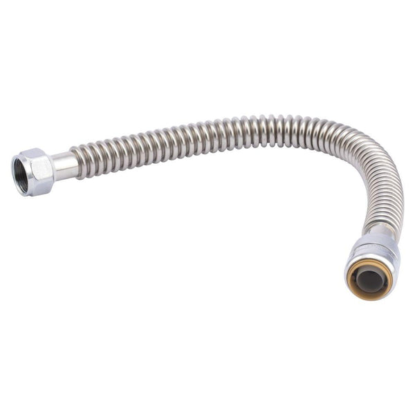 SharkBite® SS3088FLEX18LF Flexible Water Heater Connector, 3/4" x 3/4" FIP, 18"