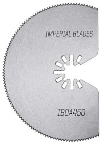 Imperial Blades IBOA450-1 One Fit Segmented HSS Tin Storm Blade, 4"