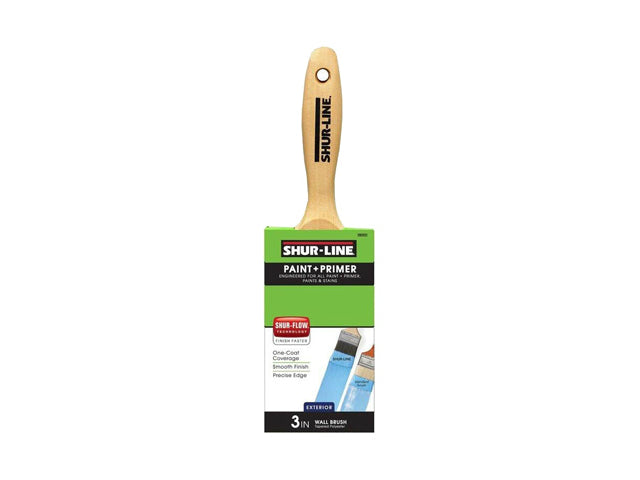 Shur-Line® 2002031 Paint + Primer Flat Premium Paint Brush, 3"