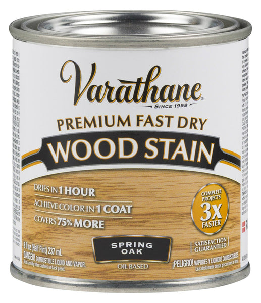 Varathane 262023 Premium Fast Dry Oil-Based Wood Stain, Spring Oak, 1/2 Pt