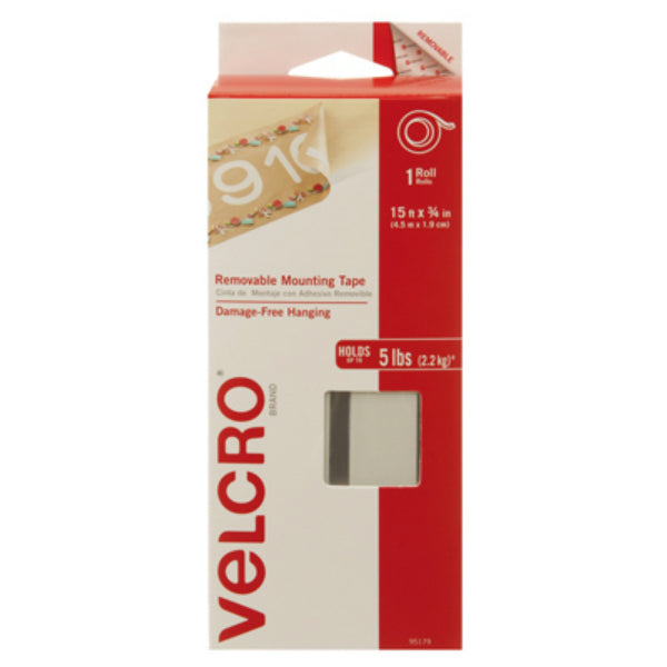 Velcro 95179 Removable Mounting Tape, 15' x 3/4"