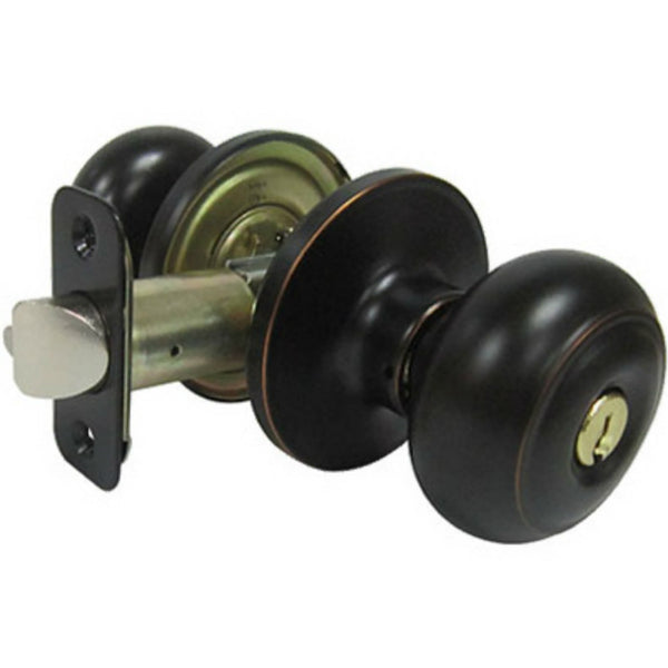 Taiwan Fu Hsing TGX700B-KA2 Verona Fancy Mushroom Entry Knob Sets, Aged Bronze