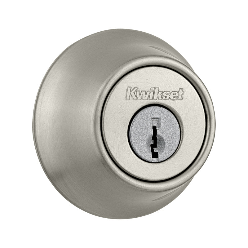 Kwikset® 96650-492 Security Double Cylinder Deadbolt, Satin Nickel