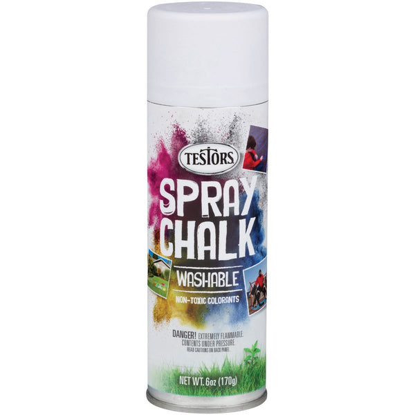 Testors® 307587 Matte Washable Spray Chalk Paint, White, 6 Oz