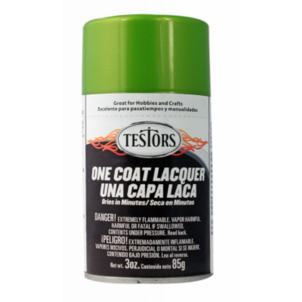 Testors® 1835MT Gloss One Coat Lacquer Sprays, Lime Ice, 3 Oz