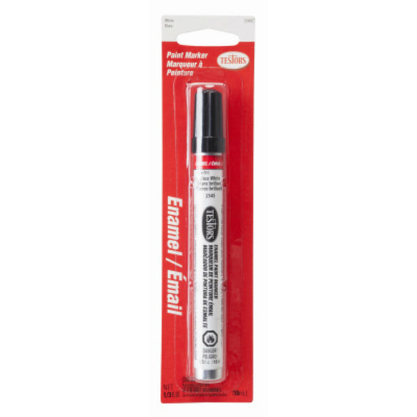 Testors® 2545C Gloss Enamel Paint Marker, White, 1/3 Oz