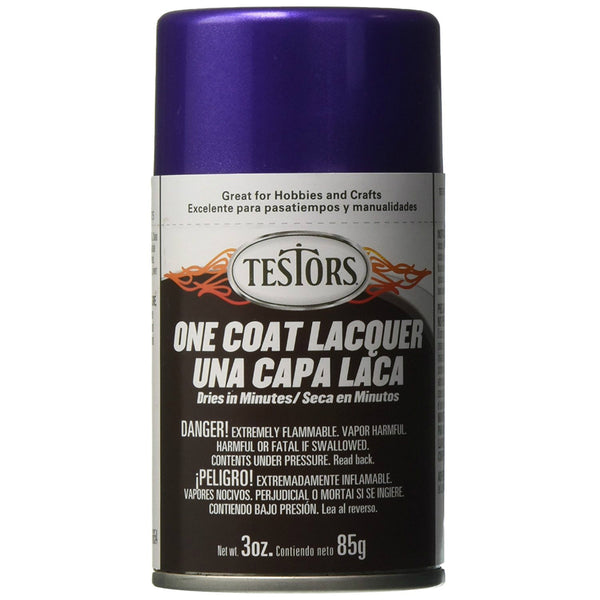 Testors® 1842MT Gloss One Coat Lacquer Sprays, Purplicious, 3 Oz