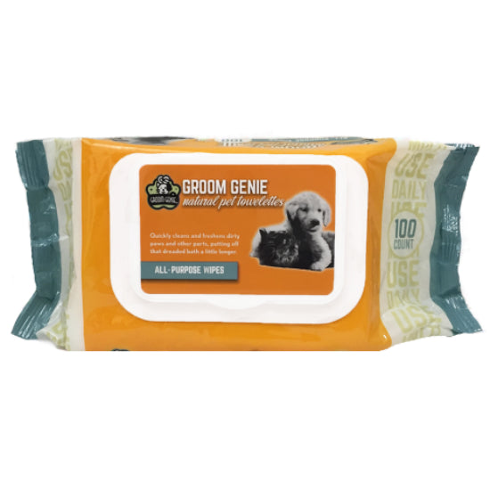 Groom genie natural outlet pet towelettes