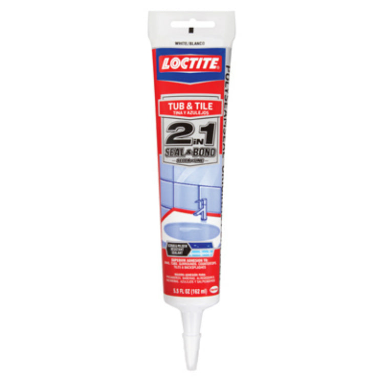 Loctite® 2138420 Polyseamseal Tub & Tile Adhesive Caulk, White, 5.5 Oz