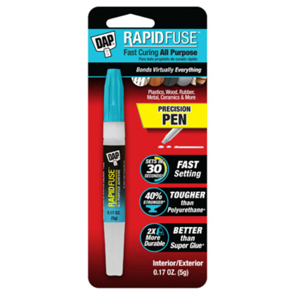 Dap® 00170 RapidFuse™ Fast Curing All-Purpose Adhesive, Glue Pen, 5-Gram