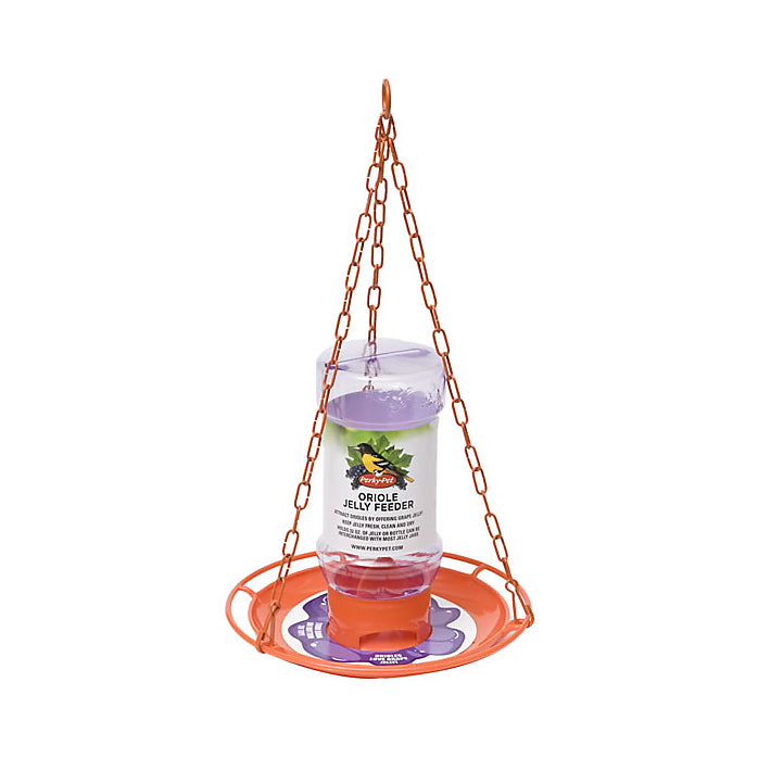 Perky-Pet 253 Oriole Jelly Wild Bird Feeder with Bottle & Hanging Plastic Chain, 32 Oz