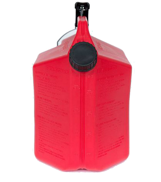 SureCan 5 Gallon Controlled Flow Gasoline Fuel Can w/ Rotating Nozzle, Red  