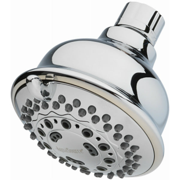 HomePointe 228636 Fixed Wall Shower Head w/ 3-Spray Settings, Chrome, 1.8 GPM