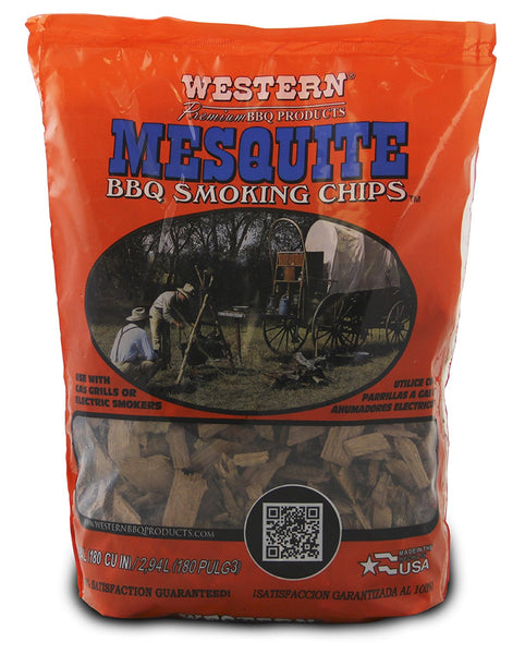 Western 18074 Mesquite BBQ Smoking Chips, 180 Cu.in.