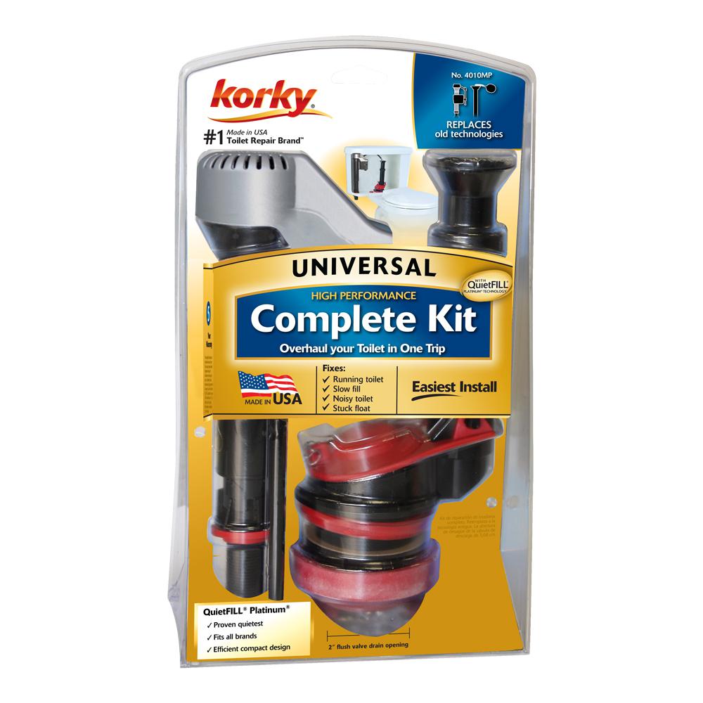 Korky® 4010MP QuietFILL® Platinum Universal Toilet Valve Complete Repair Kit