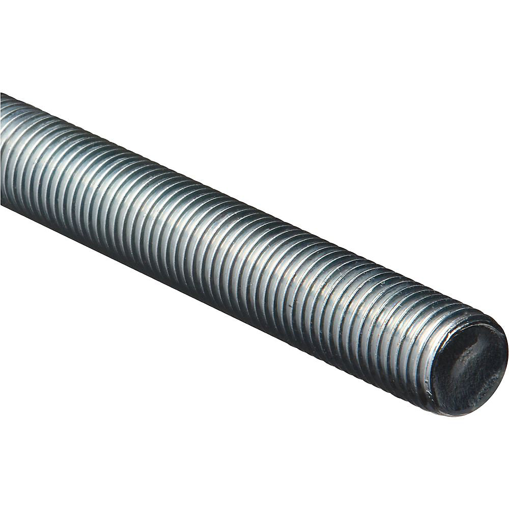 National Hardware 179572 Steel Coarse Threaded Rod, Zinc Plated, 1-8 x 36"