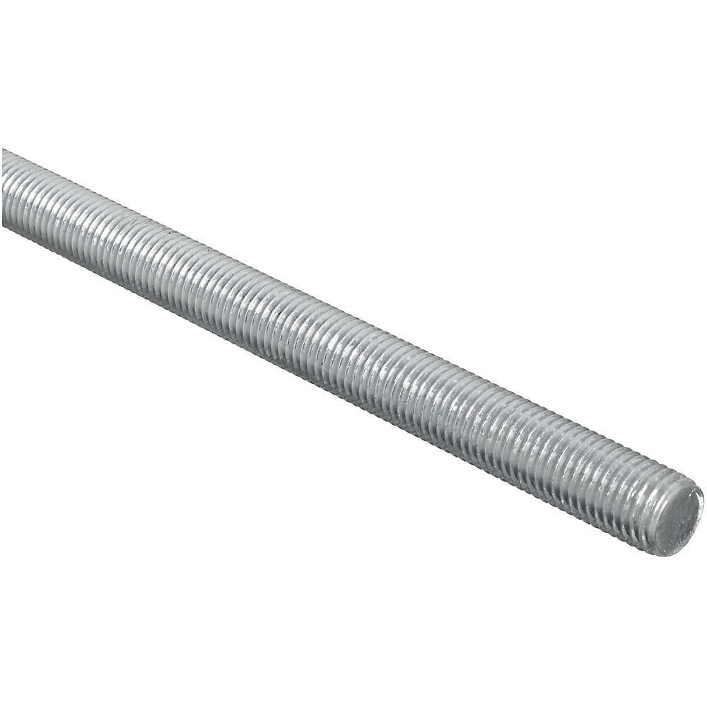 National Hardware 179580 Steel Coarse Threaded Rod, Zinc Plated, 7/8-9 x 24"