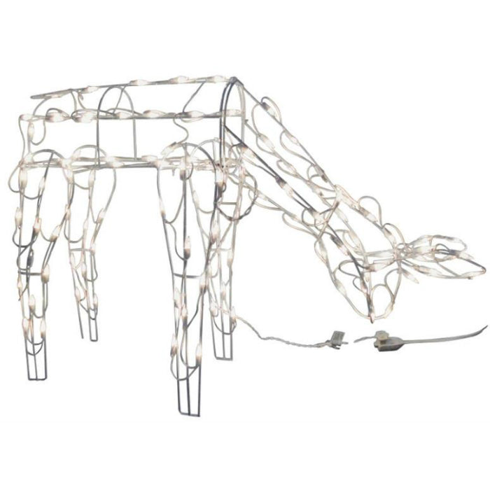 Holiday Basix 13487 3D Pre-Lit Wire Frame Feeding Doe Deer, 42"