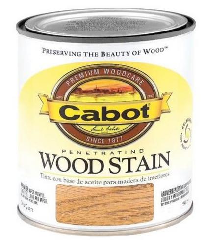 Cabot 144.0008127.005 Interior Oil Wood Stain, 1 Quart, Pecan