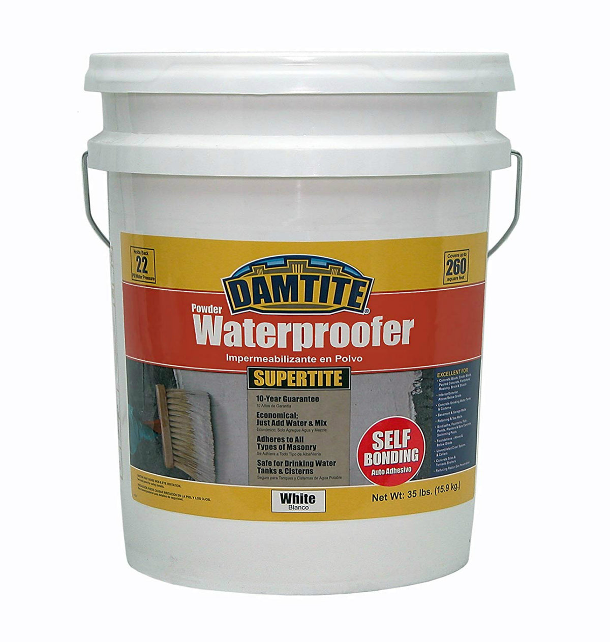 Damtite 01351 Supertite Powder Masonry Waterproofer, White