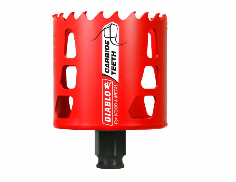 Diablo DHS2750CT Carbide‑Tipped Wood & Metal Holesaw, 2‑3/4" Dia.