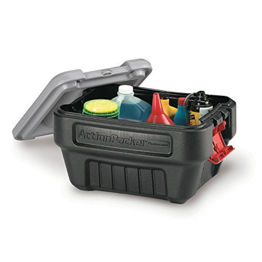 Rubbermaid 24 Gal Action Packer Lockable Latch Storage Container