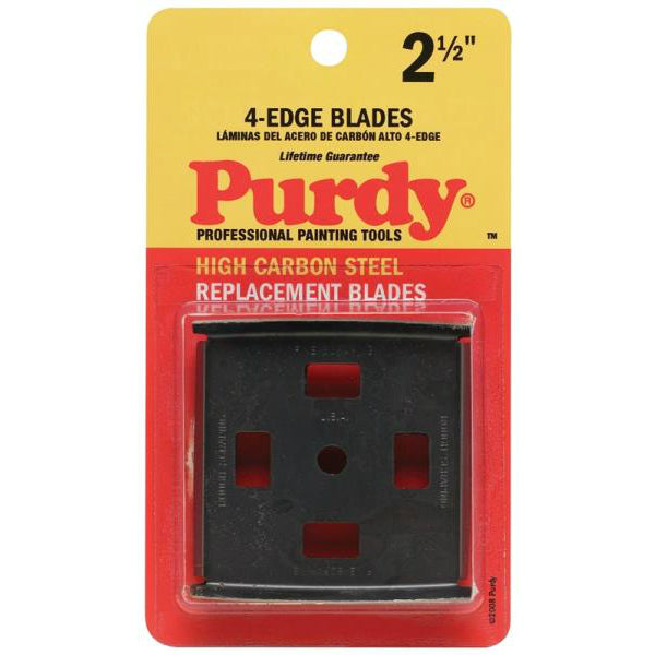 Purdy 144900535 Heavy-duty 4-Edge Carbide Scraper, High Carbon Steel, 2-1/2"