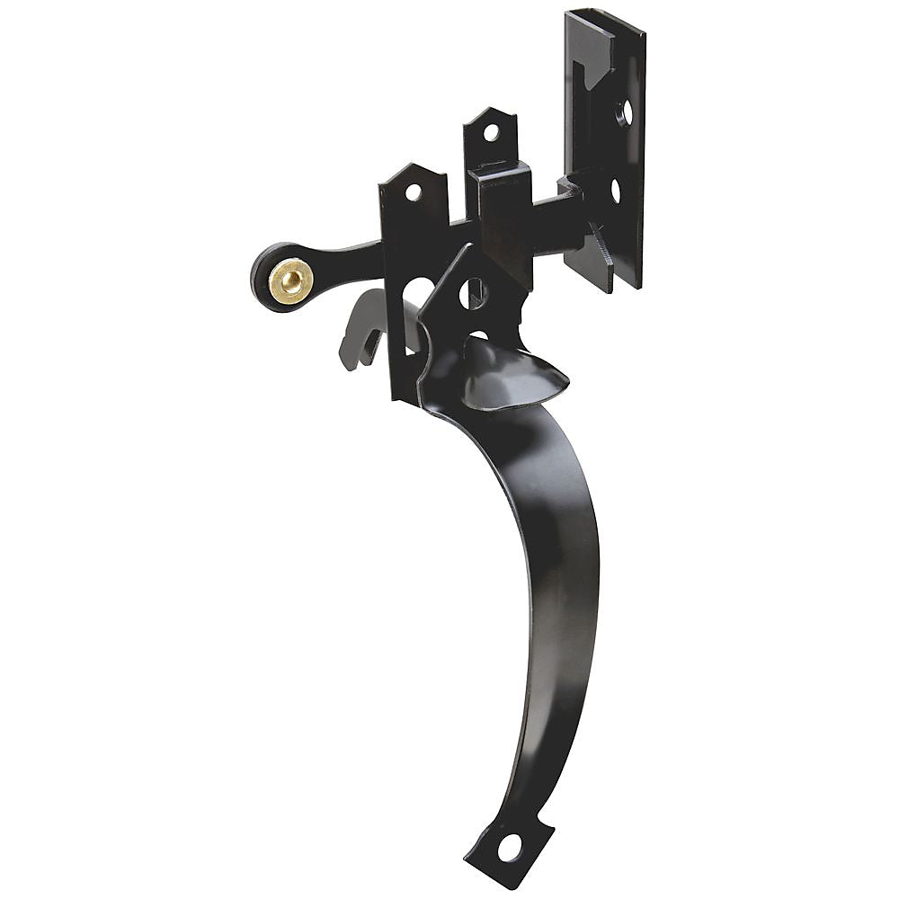 National Hardware N101-519 Out-Swinging Thumb Latch, Black