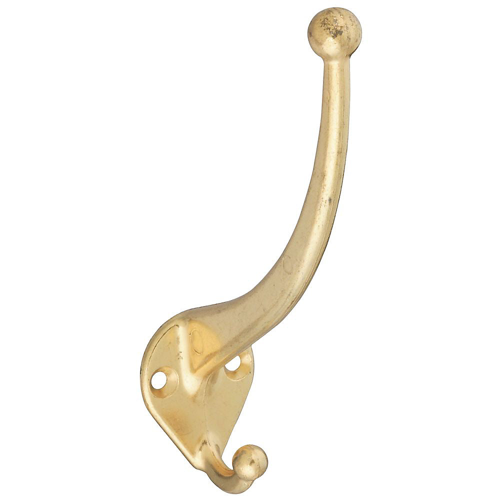 National Hardware N199-265 V164 Garment Hooks, Brass