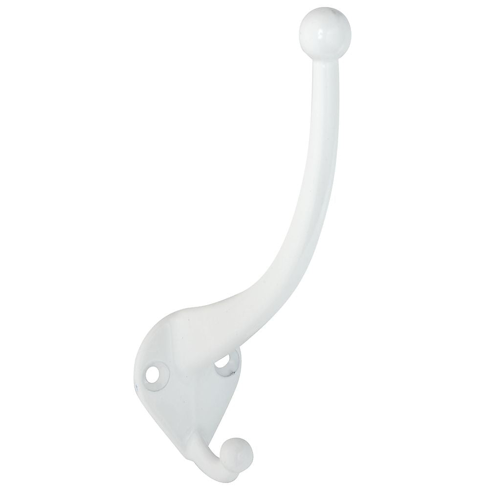 National Hardware N248-393 V164 Garment Hooks, White