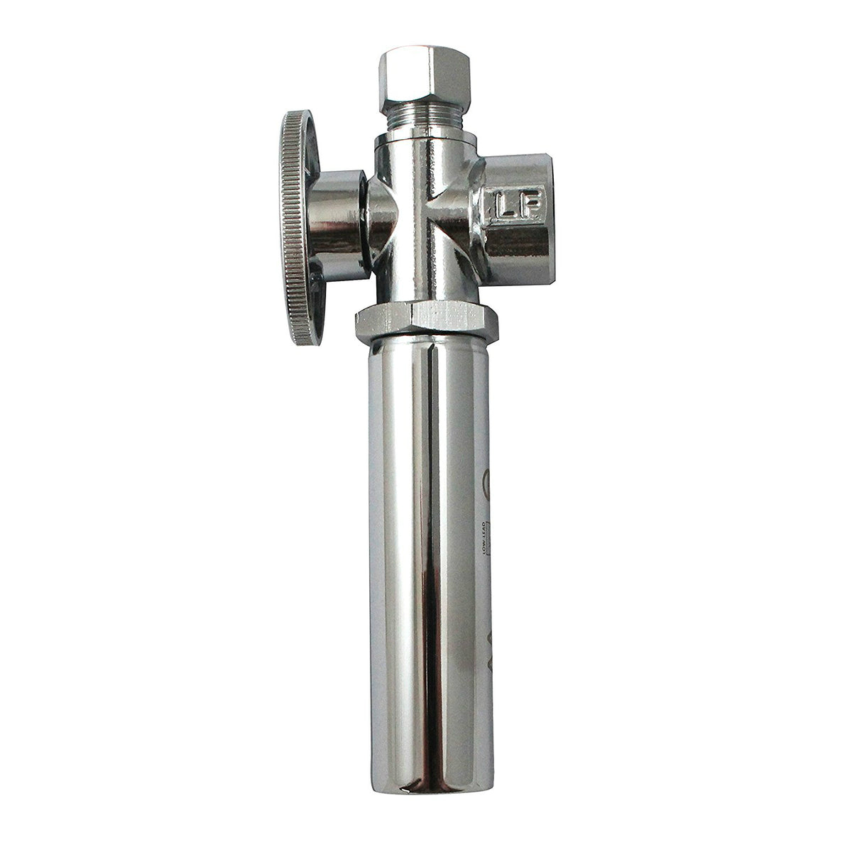 Keeney K2048WHALF Quarter Turn Angle Shut-Off Valve w/Water Hammer, 1/2"x3/8"