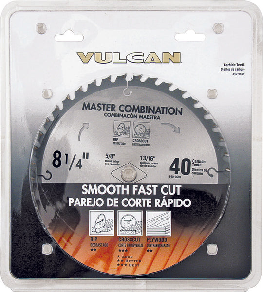 Vulcan 414831OR Fast Cut Thin Kerf Circular Saw Blade, 8-1/4 Inch Dia