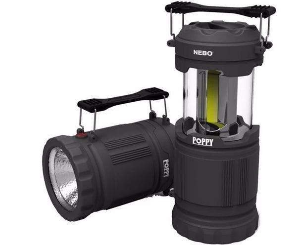 Nebo 6595 Poppy 2-in-1 Lantern & Spot Light, Gray, 300 Lumen