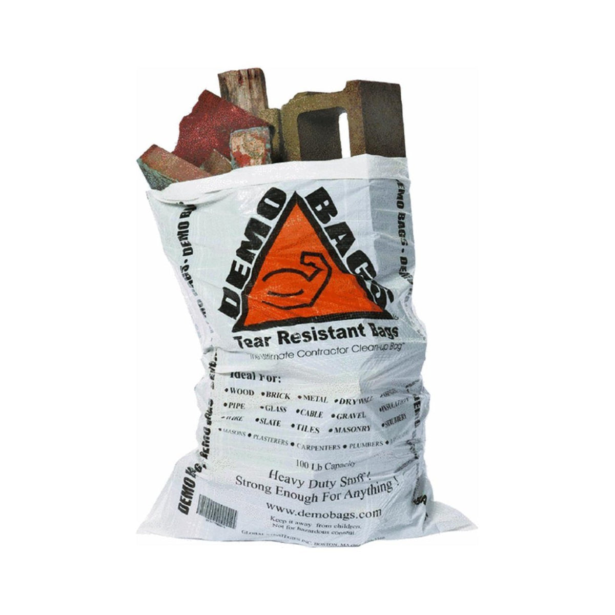 DemoBags DB42-20-SE-7M-V2 Woven Contractor Trash Bags, 7-Mil, 42