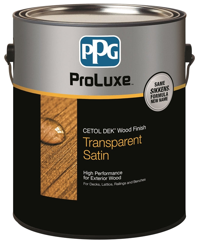 PPG SIK44045/01 ProLuxe Cetol DEK Transparent Satin Wood Finish, Mahogany, Gal