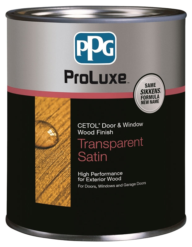 PPG SIK48006/04 ProLuxe Cetol Transparent Satin Door & Window Wood Finish, Light Oak, Qt