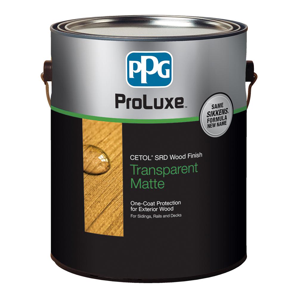 PPG SIK250-089/01 ProLuxe Cetol SRD RE Transparent Matte Wood Finish, Redwood, Gal