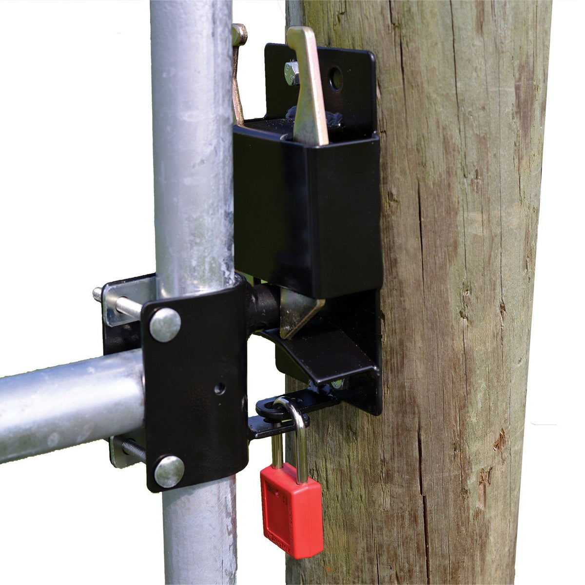 Powerfields P-GL2W 2-Way Livestock Gate Latch, Powder Coat Finish