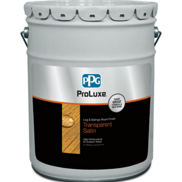 PPG SIK42085/05 ProLuxe Cetol Log & Siding Transparent Satin Wood Finish, Teak, 5 Gallon