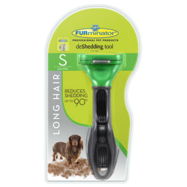 FURminator P-92924 Undercoat deShedding Tool for Long Hair Dog, Small