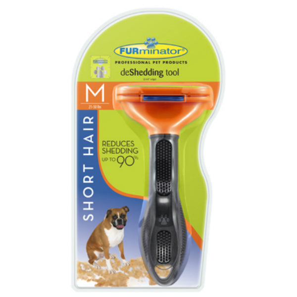 FURminator P-92925 Undercoat deShedding Tool for Short Hair Dog, Medium