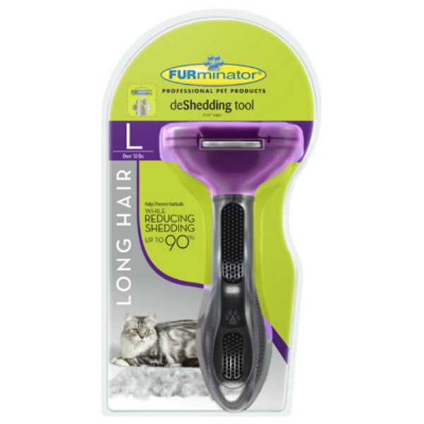 FURminator P-92928 Undercoat deShedding Tool for Long Hair Cat, Large