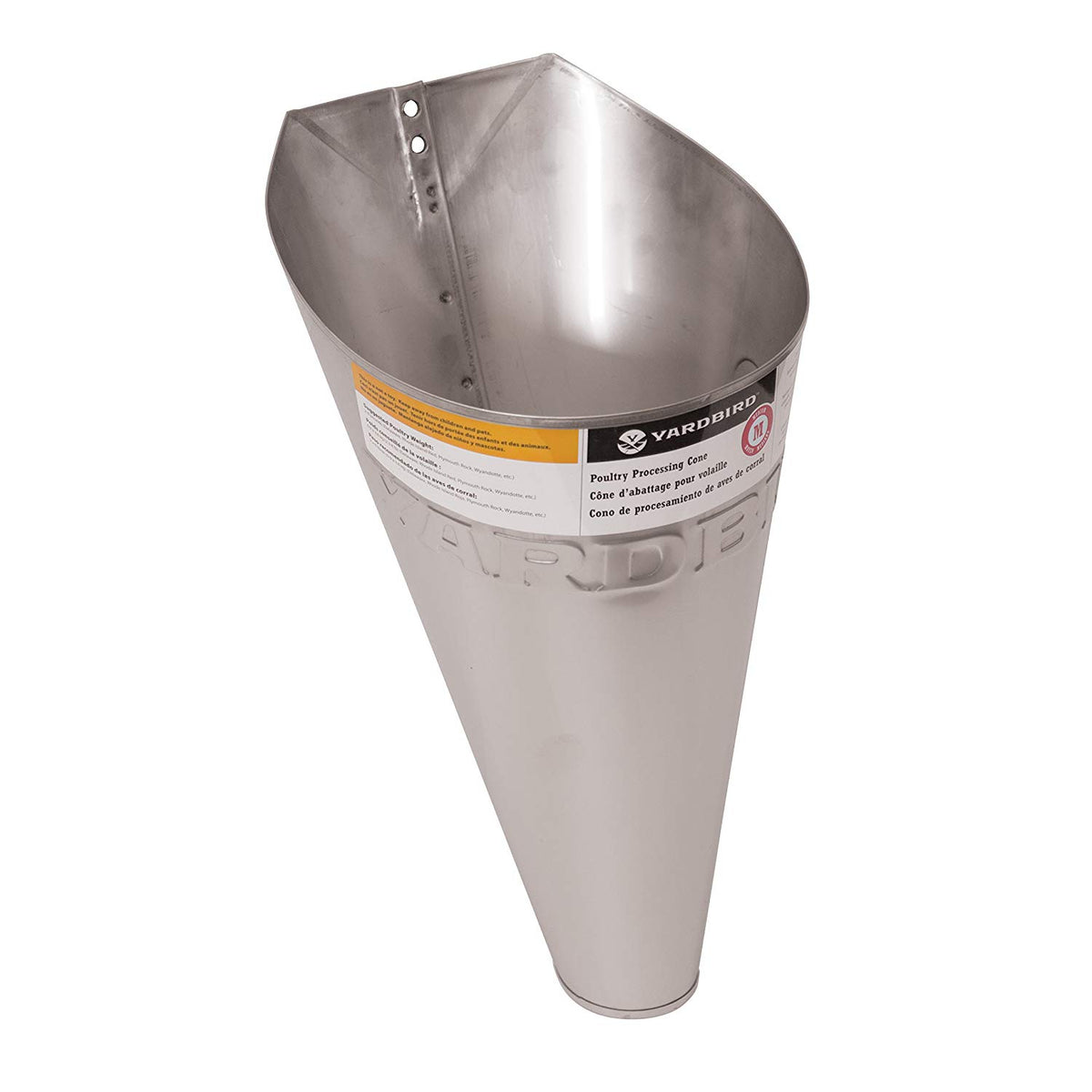 Yardbird 28276 Stainless Steel Poultry Processing Restraining Cone, Medium