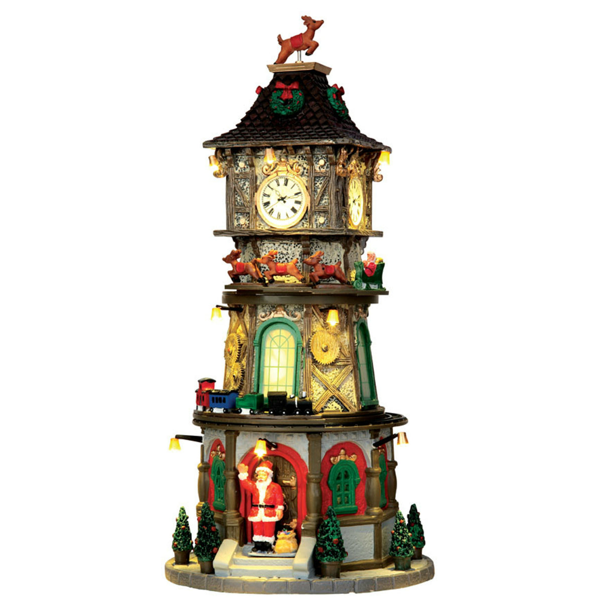 Lemax 45735 Christmas Clock Tower with Adaptor