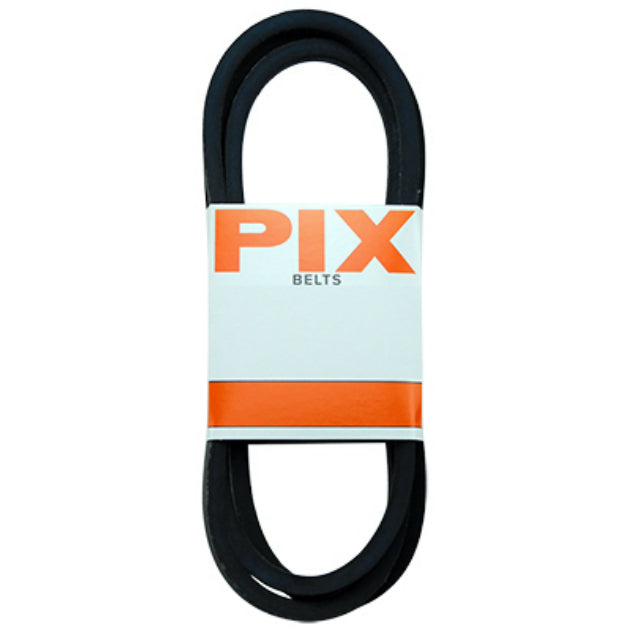 PIX A120 Rubber Industrial V-Belt, Black, 1/2" x 122"