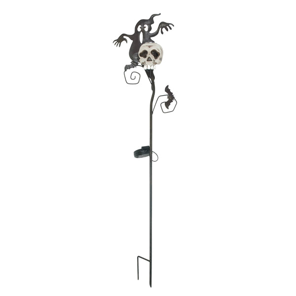 Fusion 18114 Halloween Skull & Ghost Style Solar Stick Light