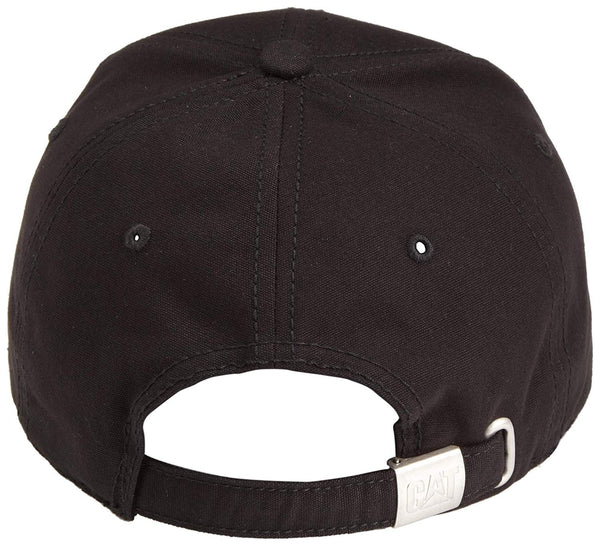 CAT W01791-016 Trademark Cap with Embroidered Front Logo, Black, One S ...