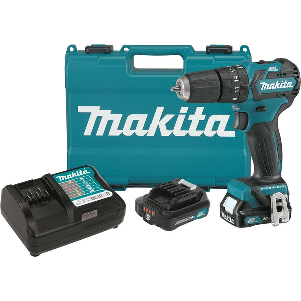 Makita PH05R1 12-Volt MAX CXT Lithium-Ion Brushless Cordless Hammer Driver-Drill Kit, 3/8"